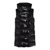 Logo Patch Sleeveless Hooded Padded Coat Pinko