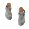 Frayed Denim Mules