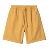 Yellow Cotton Bermuda Shorts with Logo
