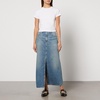 AGOLDE Leif Denim Maxi Skirt - W26