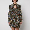 Vivienne Westwood Heart Floral-Print Cotton-Poplin Shirt Dress - UK 6