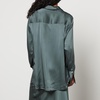 Anine Bing Monica Silk-Satin Shirt - XS
