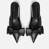 Anine Bing Women's Nina Bow Satin Slingback Heeled Pumps - 4