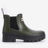 Barbour Halton Rubber Chelsea Wellies - UK 6 - Olive/Black