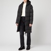 RAINS Long Puffer Jacket - Black - L-XL