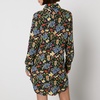 Vivienne Westwood Heart Floral-Print Cotton-Poplin Shirt Dress - UK 6