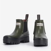 Barbour Halton Rubber Chelsea Wellies - UK 6 - Olive/Black