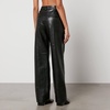 Anine Bing Carmen Faux and Recycled Leather Trousers - 36