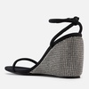 Alexander Wang Dahlia Crystal-Embellished Neoprene Wedge Sandals - UK 3