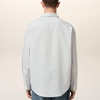 AMI Boxy-Fit Pinstriped Cotton-Poplin Shirt - 40