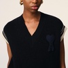 AMI Ribbed-Knit Vest - XS