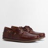 Barbour Men's Wake Leather Boat Shoes - UK 7 - Mahogany