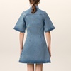 AMI Denim Mini Shirt Dress - XS