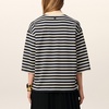 AMI Oversized Striped Cotton-Jersey T Shirt - L