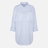 Barbour Nicola Striped Cotton-Poplin Shirt - UK 10