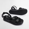 Barbour Ivy Leather Sandals - UK 3 - Black
