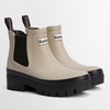 Barbour Halton Rubber Chelsea Wellies - UK 3 - Light Sand/Black