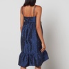 Batsheva Singer Taffeta Midi Dress - US 4/UK 8