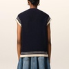 AMI Ribbed-Knit Vest - XS