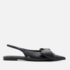Anine Bing Women's Nina Bow Satin Slingback Heeled Pumps - 4