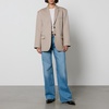 Anine Bing Quinn Wool-Twill Blazer - L