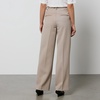 Anine Bing Carrie Wool-Twill Wide-Leg Trousers - W40