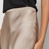 Anine Bing Bias-Cut Satin-Silk Maxi Skirt - L