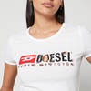 Diesel T-Uncutie Destroyed Cotton-Jersey Graphic T-Shirt - XS