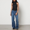 Anine Bing Jennie Modal-Blend Turtleneck Top - XS
