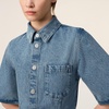 AMI Denim Mini Shirt Dress - XS