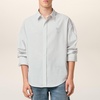 AMI Boxy-Fit Pinstriped Cotton-Poplin Shirt - 40