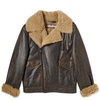 Acne Studios Liana Cracked Shearling Jacket
