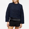 JW Anderson Cropped Basket Weave Knitted Jumper