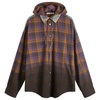 Acne Studios Saffia Washed Flannel Check Overshirt