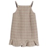Ganni Check Wool Mix Mini Dress