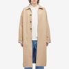 about:blank Monogram Trench Coat