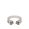 Alexander McQueen Twin Skull Ring