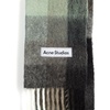 Checked alpaca wool-blend scarf