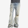 AMIRI MA Quad Embroidered Wider Leg Jeans