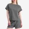 A.P.C. Malorie Check Short Sleeve Top