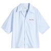 about:blank Short Sleeve Stripe Shirt