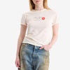 Acne Studios Etza Kiss Business Card Logo Shrunken T-Shirt