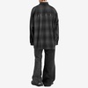 Balenciaga Check Wool Flannel Oversized Shirt
