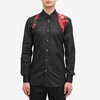 Alexander McQueen Waxed Floral Print Harness Shirt