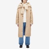 about:blank Monogram Trench Coat