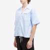 about:blank Short Sleeve Stripe Shirt