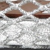 Metallic Net Mary Jane Ballerina Flats