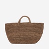 Vanilla Raffia Medium Tote Bag