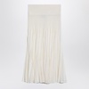 Alaia Long White Woollen Coat Women