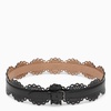 Alaia Vienne Black Perforated Leather Belt Women